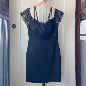 Blāshe, Large, Black Mini Dress